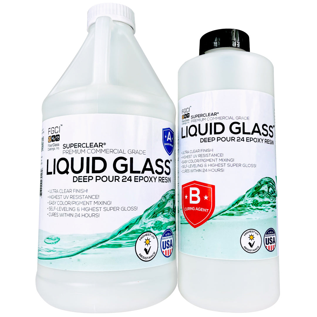 24 Hour Liquid Glass Deep Pour | 3 Kit Sizes