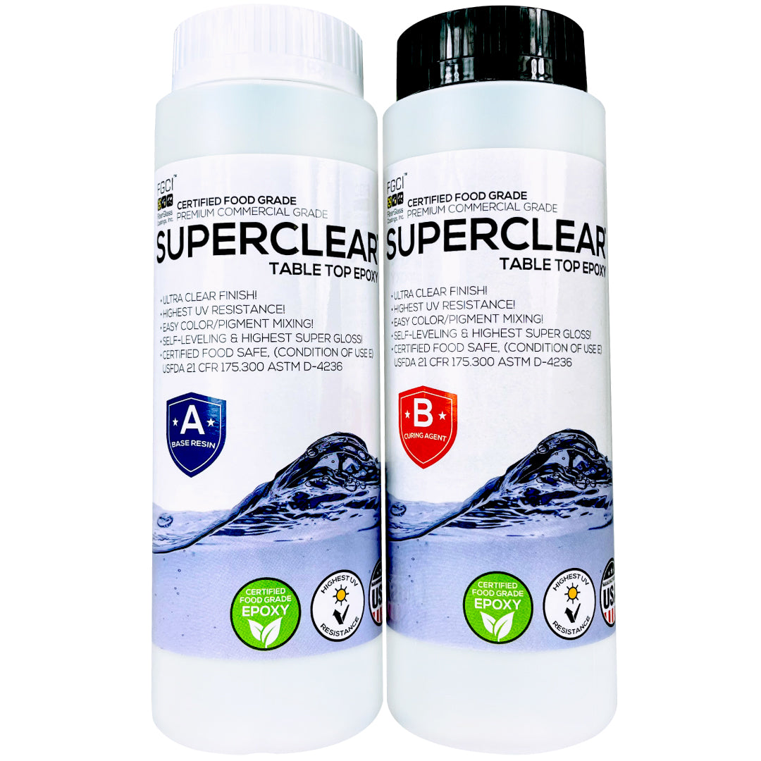 Superclear Table Top Epoxy | 4 Kit Sizes